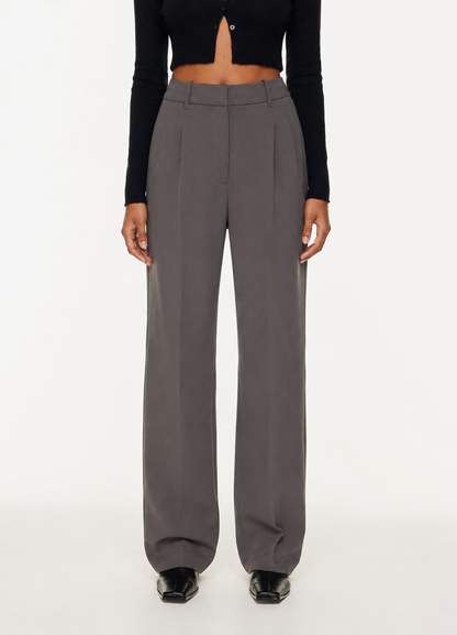 High Waist Straight Trousers With Pockets Wide Leg Casual Pants For Women